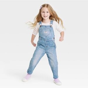 Oshkosh Bgosh Toddler Heart Denim Overalls 5T